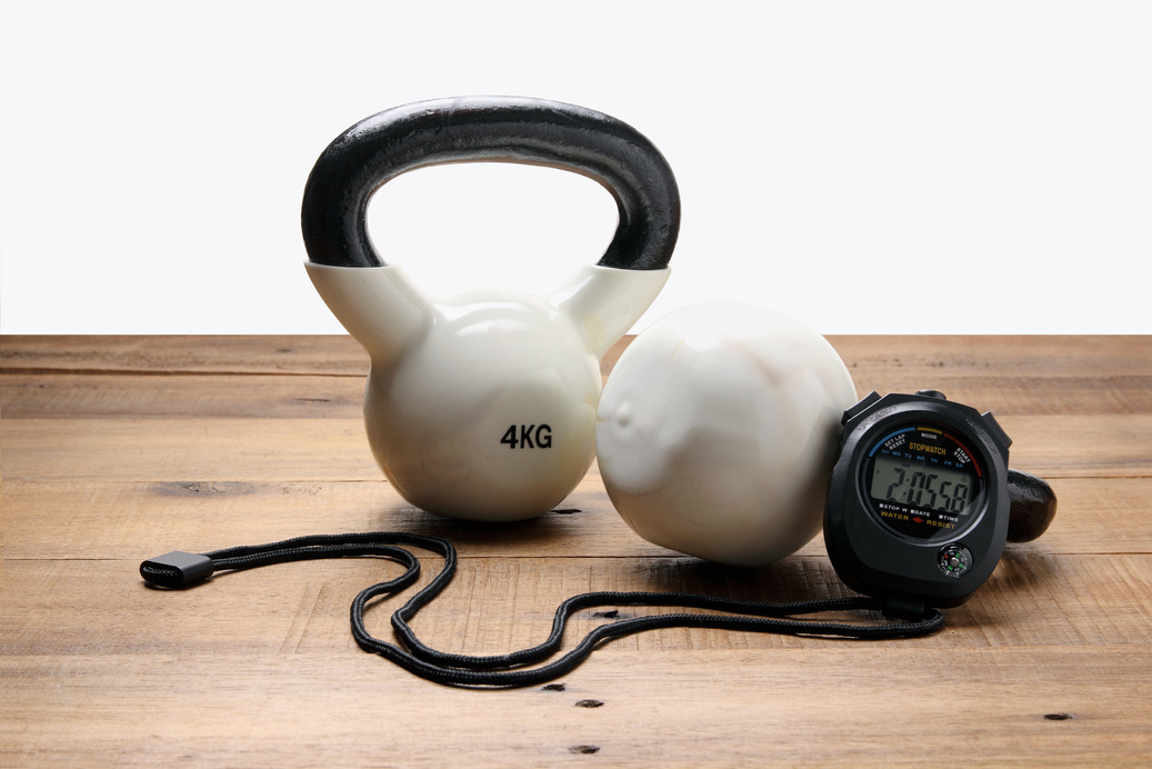 Kettle Bells and Stopwatch